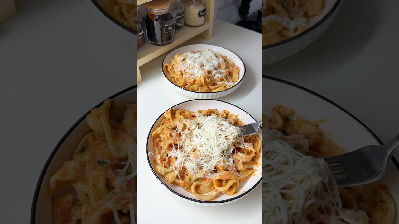 Ev Yapımı Makarna 🍝 tarif detayı açıklamada #lezzet #makarna #tarif #sos #recipe  #food #cooking