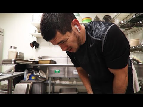 MILLENNIAL gets a job WASHING DISHES!