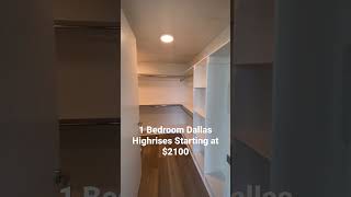 1 Bedroom Dallas Highrises starting around $2000!!! #dallasapartments #movingtodallas #dallas