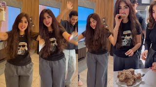 واخيرا خلصت اخر جرعه من اتعب دواء في الحياه مو مصدقه سويت حفله 🥳🕺💃يالا نجرب الكيكه اللي سويناها🍽️🔥