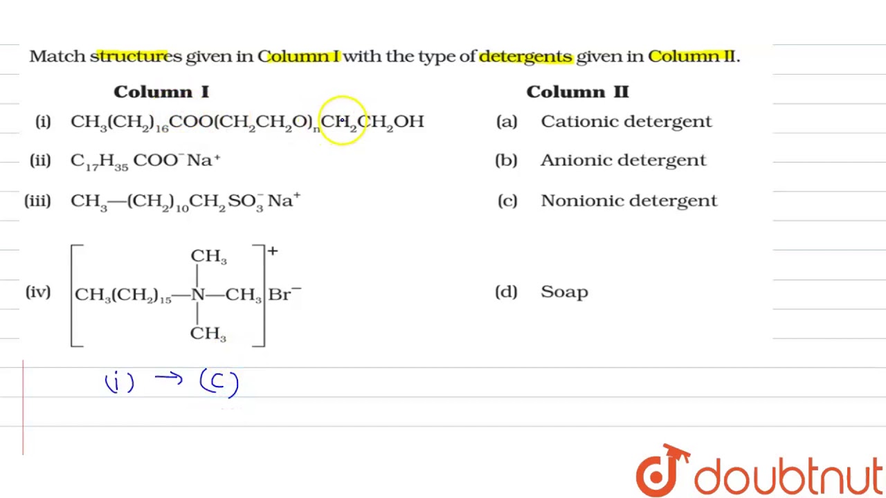 Fill in the columns. Fill in the columns