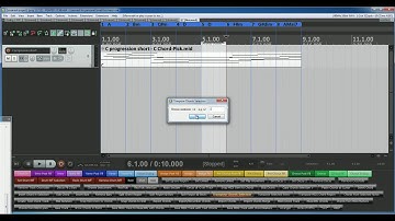 ReaTrak (REAPER Chord Track) Demo MIDI Transpose