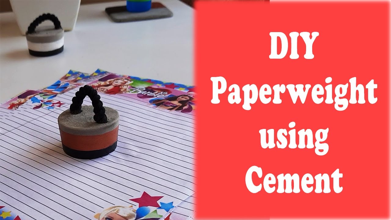 How to make Paperweight at Home 🔥 ️ Cement DIY Bharvi Patel YouTube