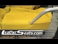 Steaming 3000GT seat foam before leather seat cover upholstery kit installation