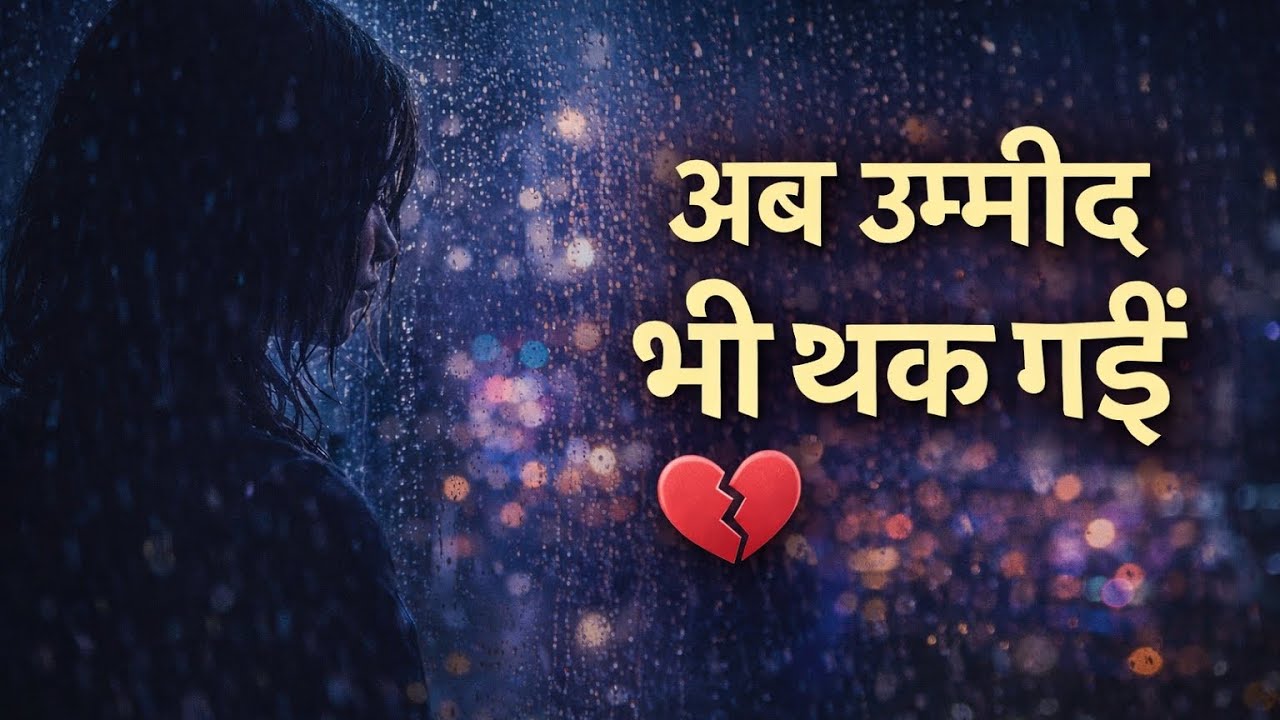 अब उम्मीद भी थक गई | Sad Lofi Hindi song #SadLofi#HindiLofi#SadSong#EmotionalSong#BrokenHeart