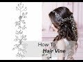 How to Make Long Hair Vine With Flowers Leaves - Easy DIY Hair Accessory Hair Comb, Tiara, Headband