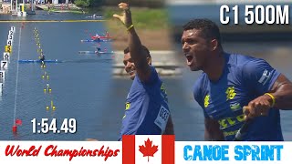 C1 Men 500m Final | Isaquias Santos CHAMPION | World Championships Halifax Canada 2022 | WAYkVlogs