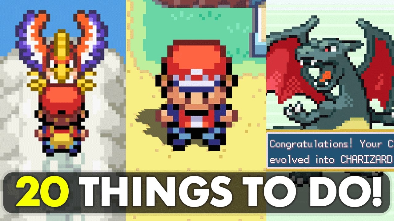 20 THINGS TO DO in Post Game After Beating Pokémon FireRed & LeafGreen