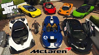 GTA 5 - Stealing Luxury McLaren Cars with Michael | (GTA V Real Life Cars #60)