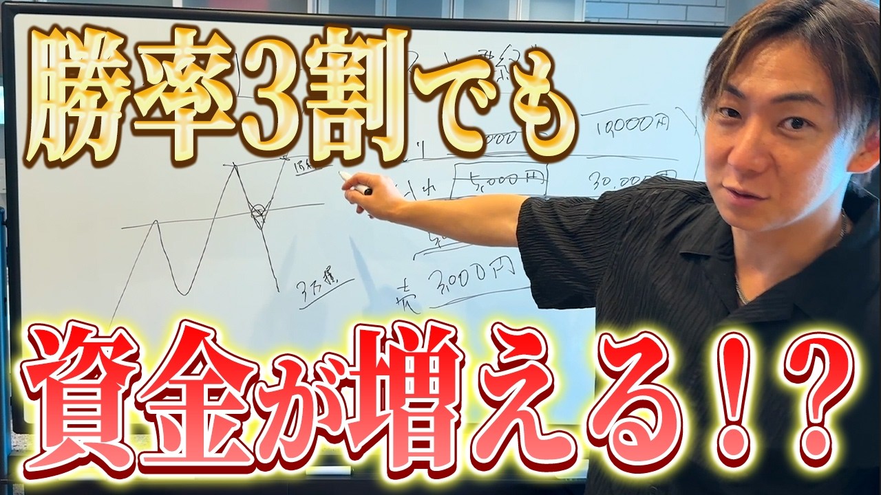 【必見】 勝率3割でも利益が出る「損小利大」の具体的な組み方を徹底解説