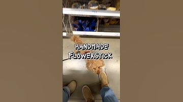 How to make a homemade flowerstick 🪄🌼🌸 #juggling #juggler #flowerstick #devilsticks #juggle