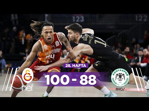 Galatasaray Nef 100-88  Ayos Konyaspor - Türkiye Sigorta Basketbol Süper Ligi