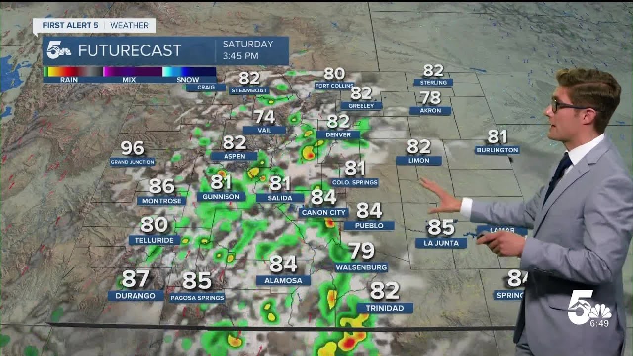 Very warm Friday with isolated afternoon storms ahead of a weekend ...