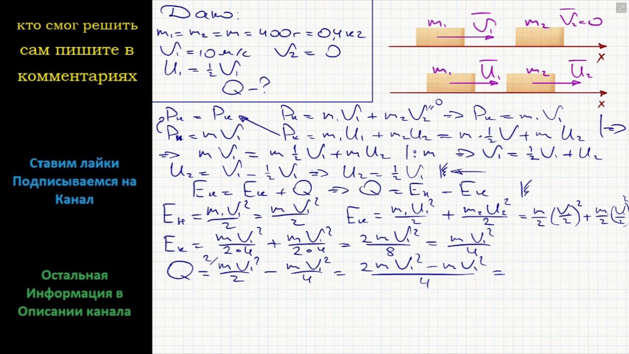 Физика Брусок массой 400 г, движущийся по гладкой горизонтальной ...