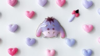 【レジン＆ワイヤー】イーヨー(ツムツム)を手作り | くまのプーさん編