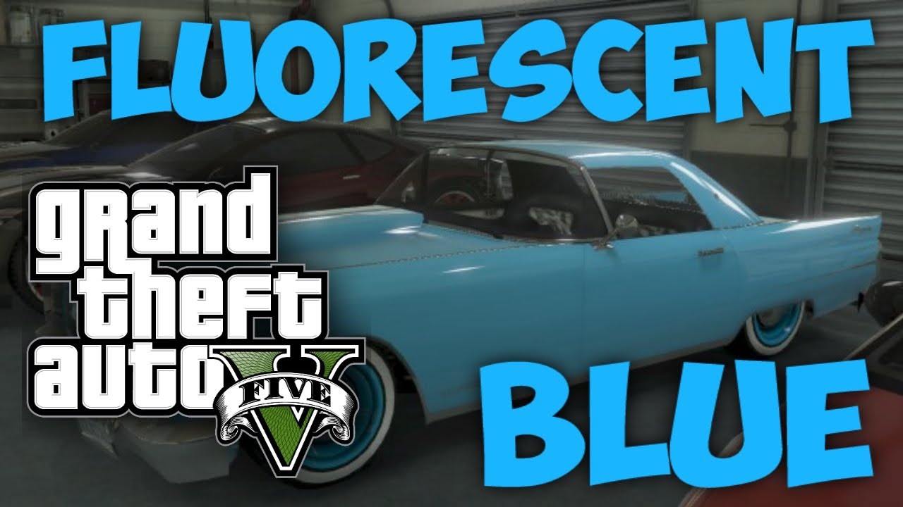 GTA Online How To Get "Fluorescent Blue" On Any Car! Modded Crew