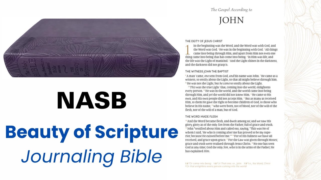 NASB Beauty of Scripture Bible - YouTube