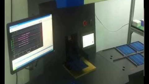 Solar cell tester operating