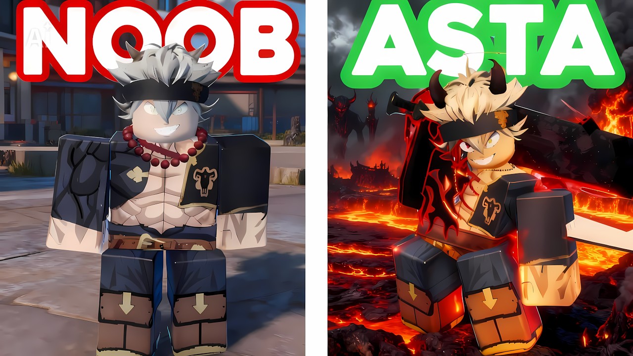 Going From NOOB TO ANTI MAGIC ASTA In NEW Roblox Black Clover Game ...