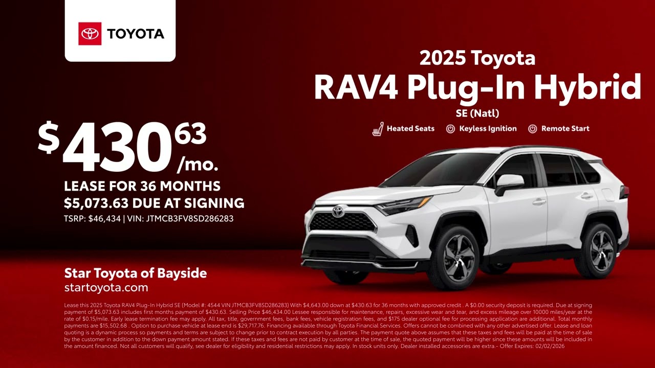 Toyota RAV4 Plug-In Hybrid 01/25/2026 6813195
