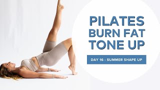 15 Mins Power Pilates - Burn Fat & Tone Up - Day 16 Summer Shape Up