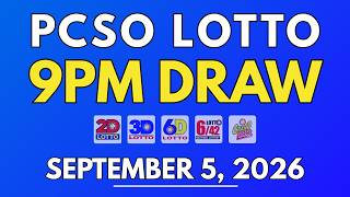 PCSO Lotto Result Today September 5, 2026 | 9PM LIVE Results