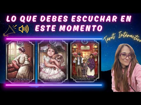 Lo Que Debes Saber En Este Momento🔮 Tarot Interactivo🧿 - YouTube