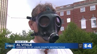 Around 100 gather in Clayton to protest St. Louis County COVID-19 restrictions