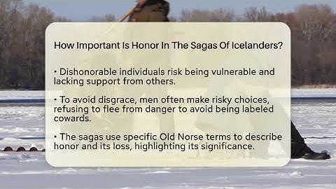 How Important Is Honor In The Sagas Of Icelanders? - Unmapping Scandinavia