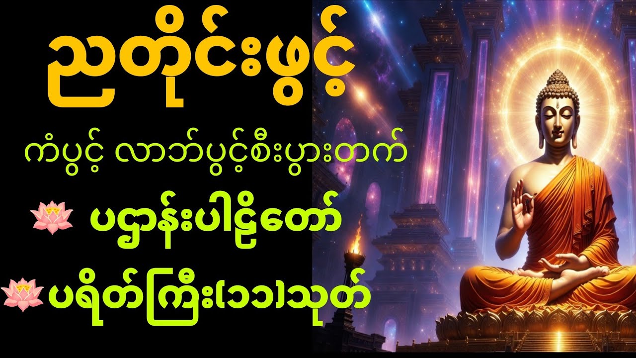 🙏🌕 တစ်ညမလွတ်တမ်း နားထောင်ပါ ပဋ္ဌာန်းဒေသနာတော်