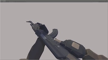 Low Poly Modern Weapons - AK-47 Animations Test #1