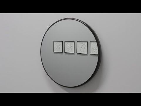 Hiroaki Morita : Vitrine Wall Mirror Round Anti Clockwise, 2012