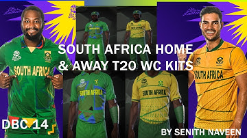 SOUTH AFRICA T20 WC HOME & AWAY JERSIES | DBC 14 | BY SENITH NAVEEN