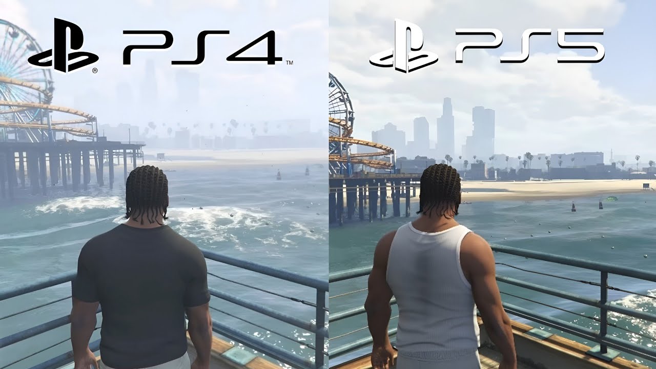 Gta Ps4 Und Ps5 Zusammen Spielen GTA 5 COMPARAISON PS4 VS PS5 - YouTube