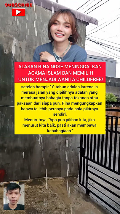 Alasan Rina Nose meninggalkan agama Islam! #rinanose #beritaterkini #artis #shorts