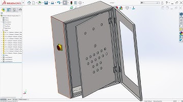Solidworks sheet metal Tutorial - Front Door from the sheet metal Electric Panel housing