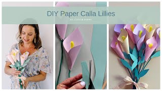 How to make Paper Calla Lillies