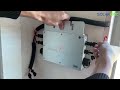 600W Waterproof Grid Tie Inverter DC22-50V Pure Sine Wave Inverter IP65  installation test video