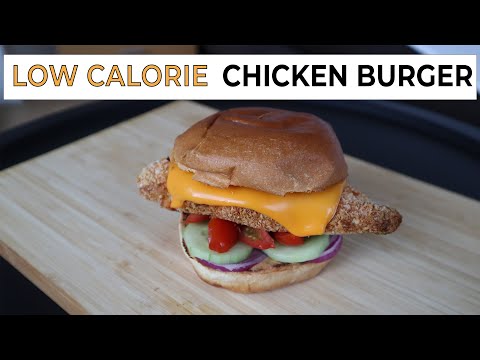 Low Calorie Crispy fried Chicken Burger Recipe   Healthy Anabolic Burger Recipe for Weight Loss