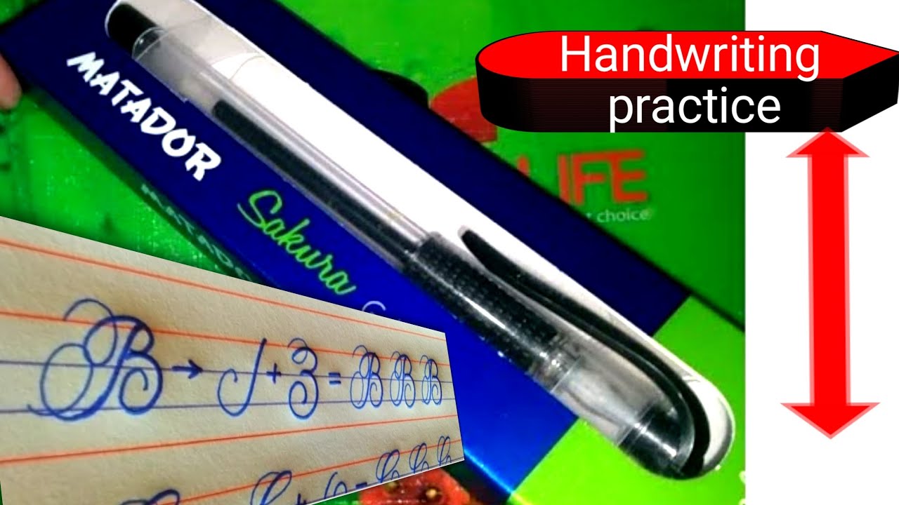 How to write cursive handwriting || matador gel pen use for good ...