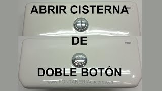 Cambiar mecanismo descarga doble pulsador Roca. Desmontar el deposito  cisterna completo en detalle. 