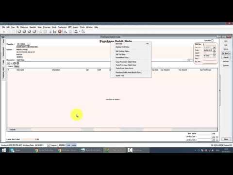 SQL ACCOUNTING SYSTEM GST 016 PURCHASE DEBIT NOTE