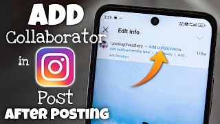 How to Add Collaborator in Instagram Post After Posting