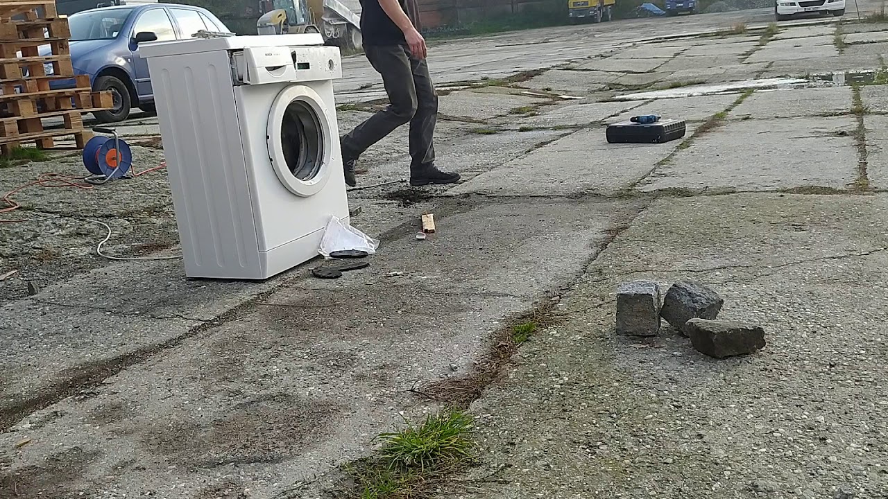 Brick in washing machine YouTube