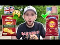 American Tries UK CRISPS for the FIRST TIME!