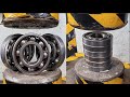 Can 200 tons of pressure crush the giant bearings?