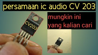 CV203 TV audio IC equation (my idea sb)