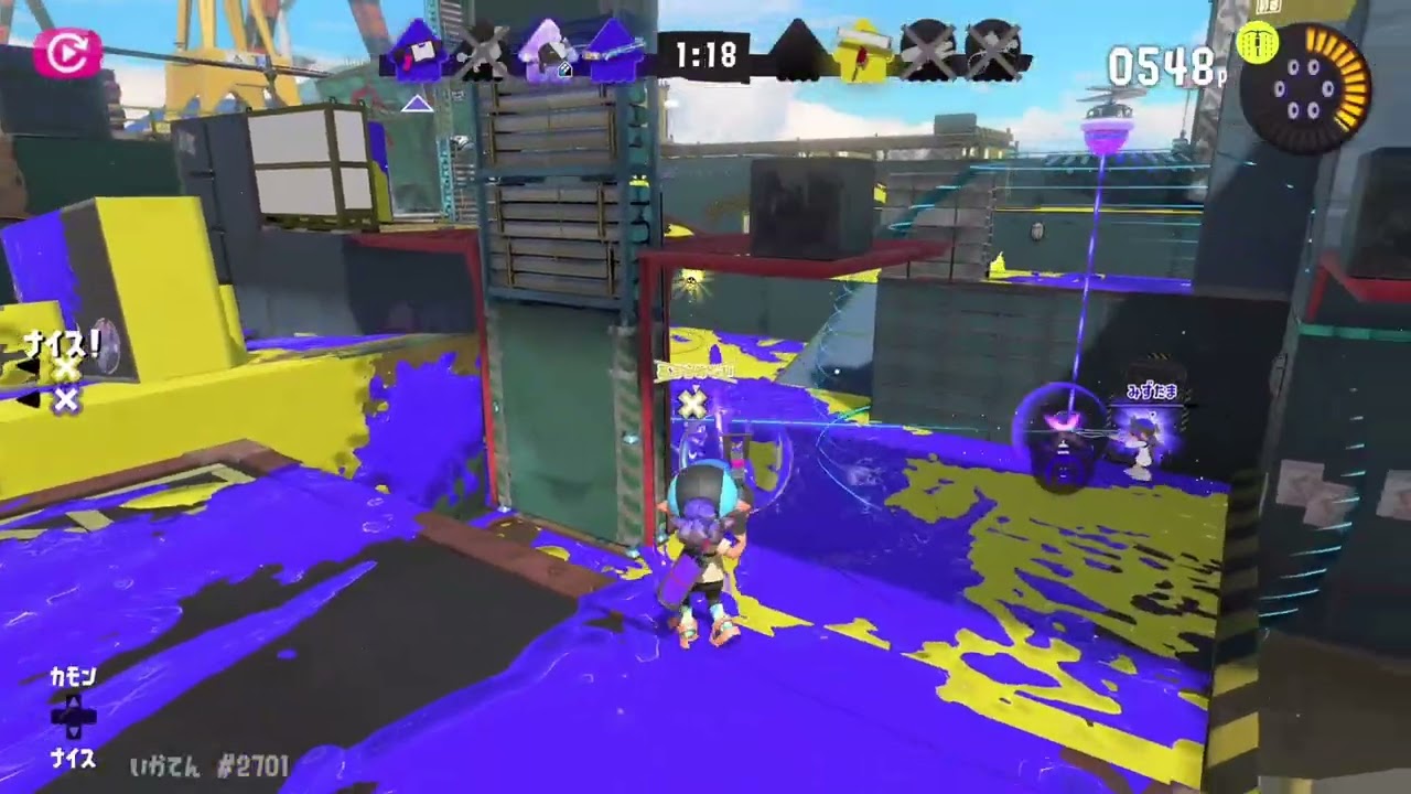 🔴ハデな絵師いかてん#まいったなおじさん1019 #スプラ3丁目52ガロン街 #スプラトゥーン3エキサイティングナワバリバトル #新世界に挑戦 @Kazuo_Home 