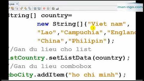Java Swing Bài 5 - SWING ADVANCED CONTROLS part 1