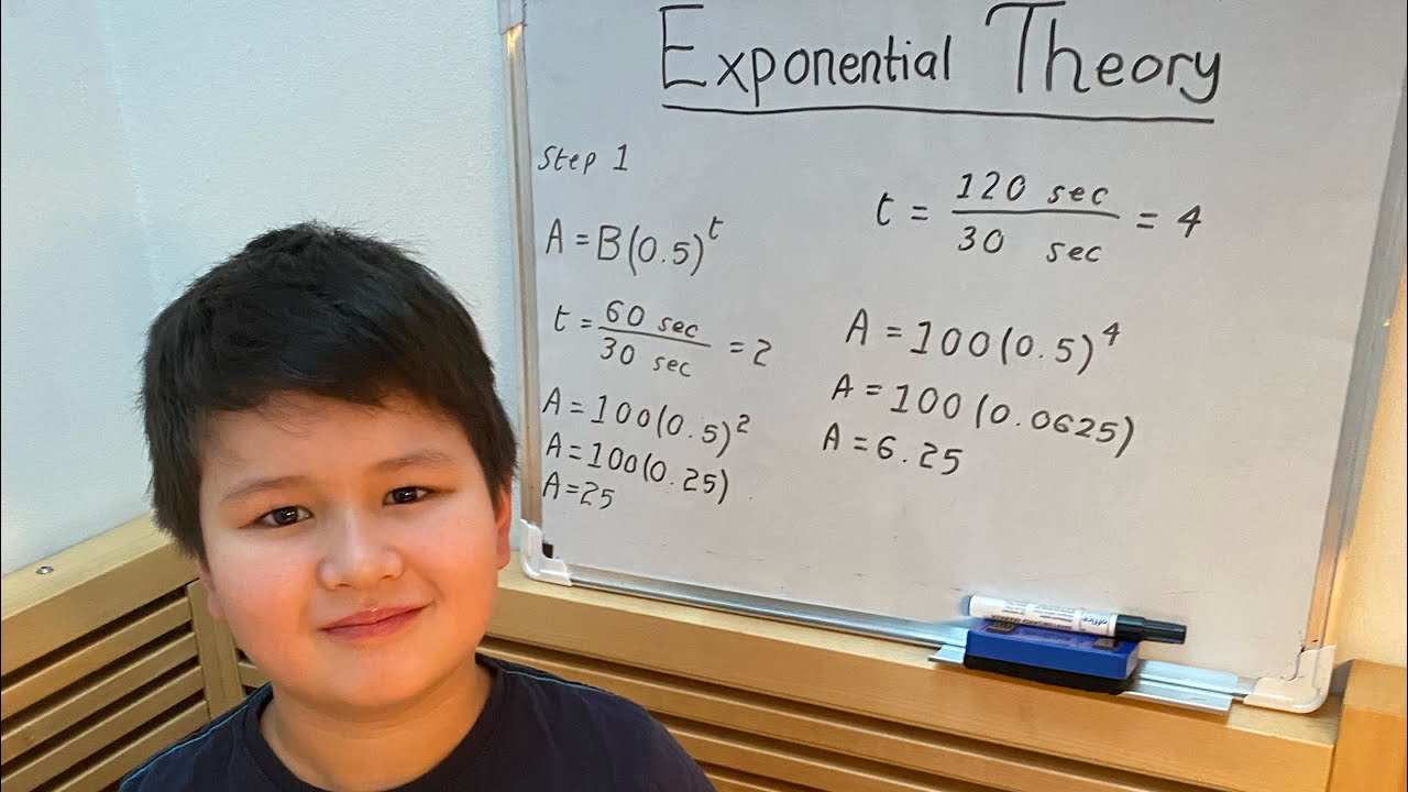 8 years old Friedrich explaining Exponential Theory